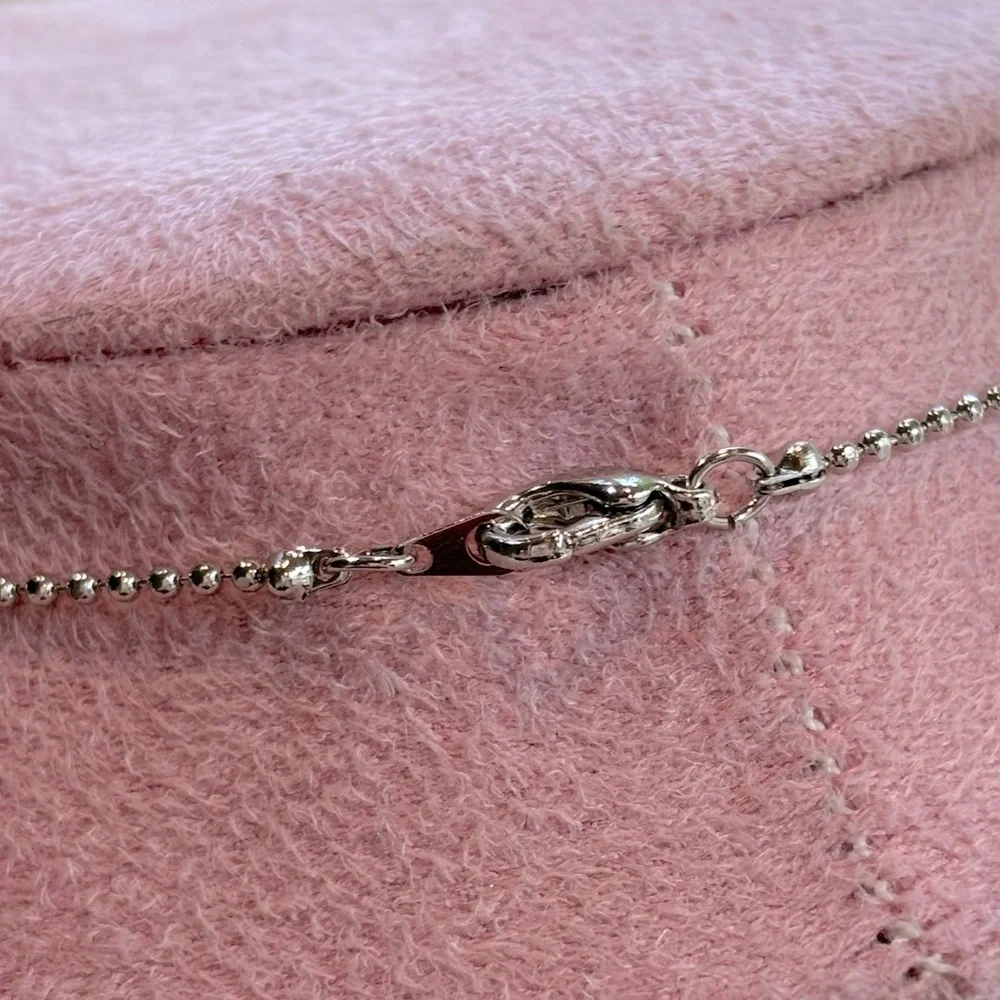 Hello Kitty Crystal Pendant Charm‎ Necklace with Pink Flower